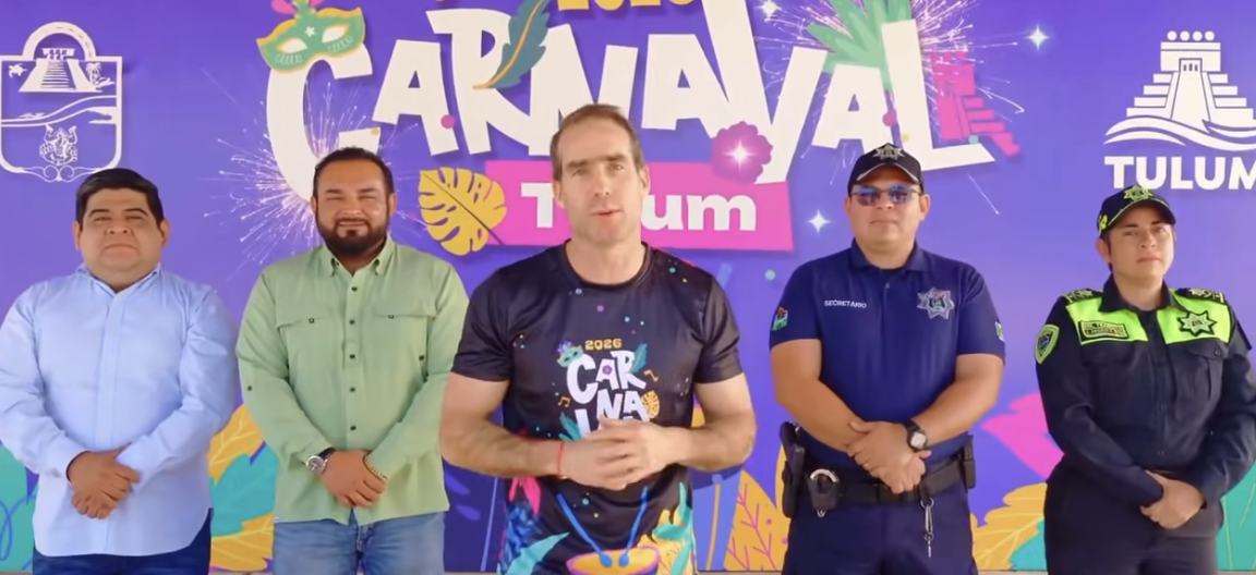 Diego Castañón garantiza seguridad durante el Carnaval Tulum 2026